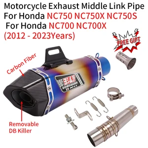 Motocicleta Yoshimura escape silencioso, Mid Link tubulação, carbono DB assassino, Honda NC700, NC700X, NC750, NC750X, NC750S, 2012-2023 8 principais vendas ponteira escapamento nc750x - №4