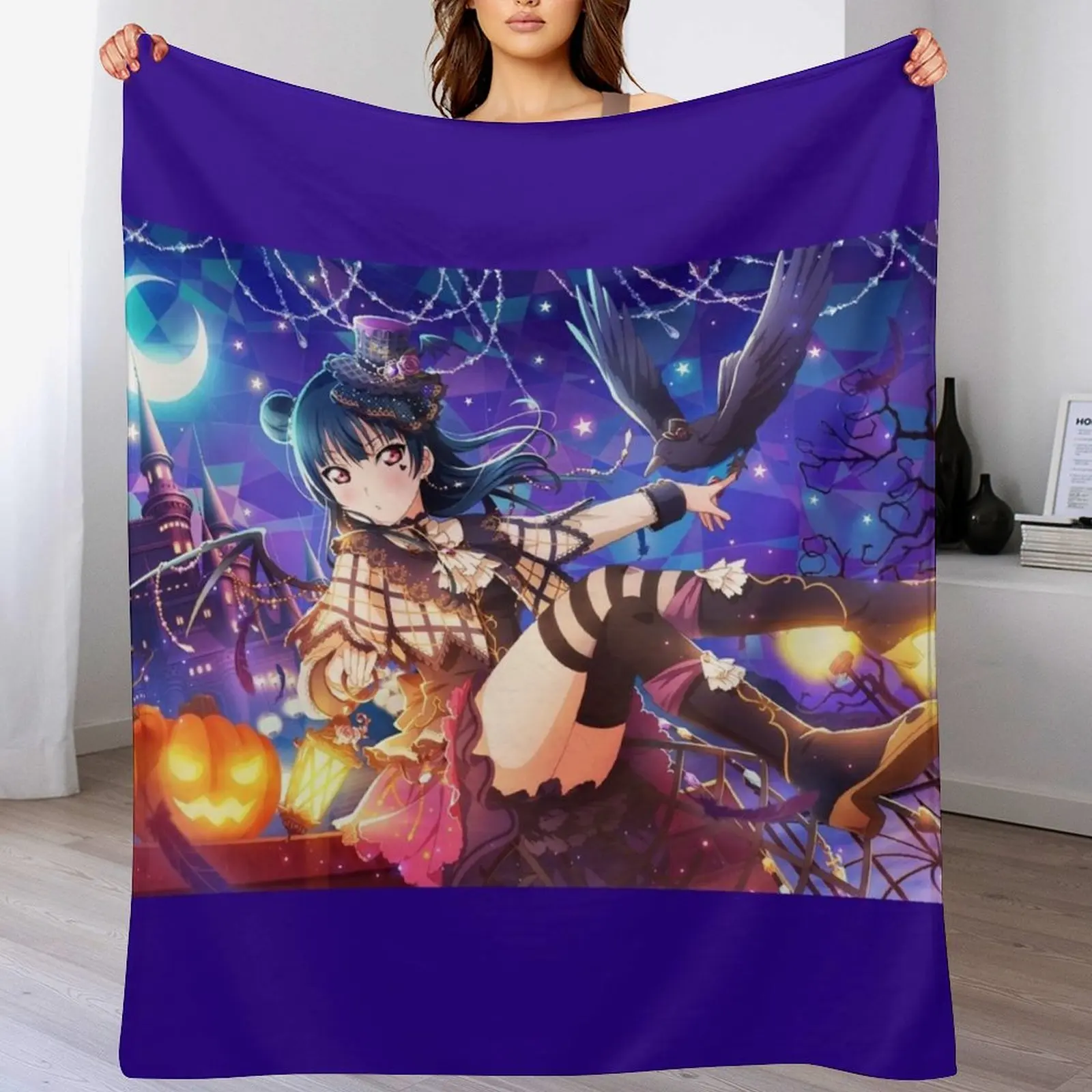 

Haunted Princess Yoshiko Yohane Tsushima LLSIFAS Throw Blanket Flannel Fleece Soft Warm Throw Blanket