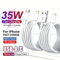 30W PD Hızlı Şarj USB Kablosu iPhone 11 12 13 Pro XS Max 7 8 14 Artı X XR SE Hızlı Şarj USB C Şarj Cihazı Veri Hattı 1m 2m 3m