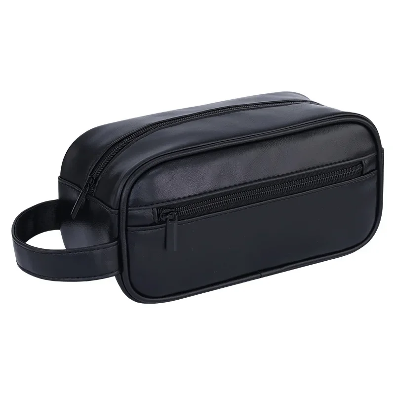 

Hot Large Capacity Outdoor Men's Grooming Bag PU Portable Business Travel, Home Hand-held Makeup Storage Bag, High-end Feel