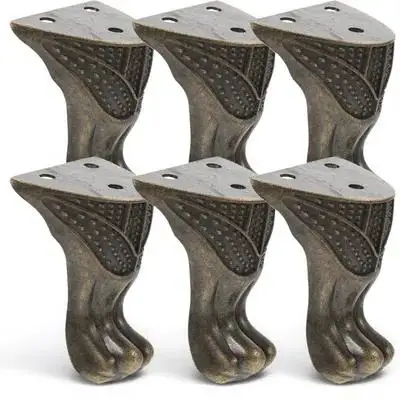 

10pcs Box Feet Decorative niture Legs Wood Case Edge Protector Corner Zinc Alloy Durable Jewelry Box Hardware Strong