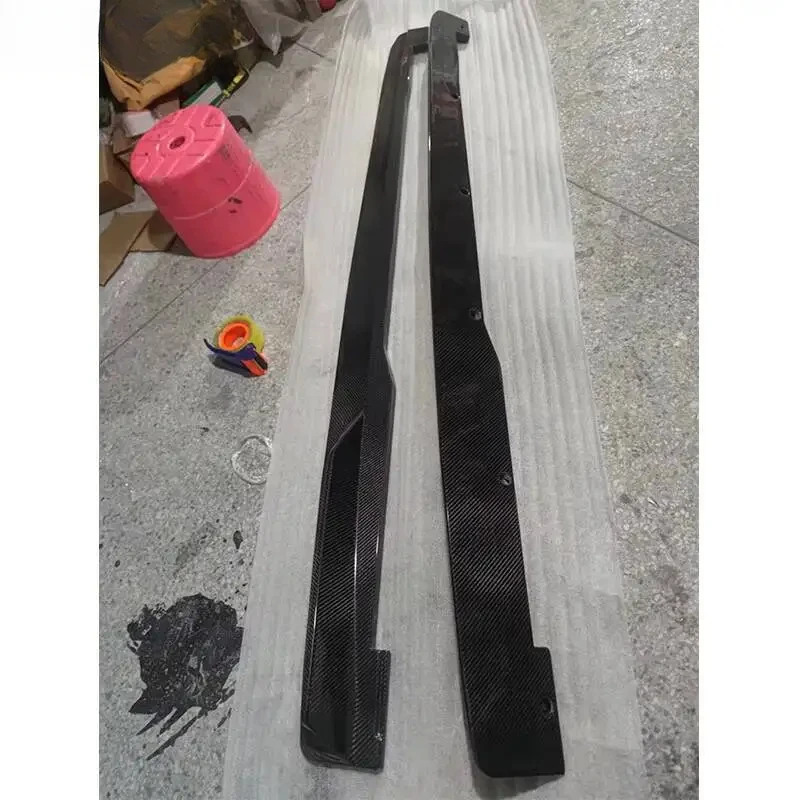 Auto Parts Carbon Fiber Side Skirt Extension Lip Fit TT TTS TTRS MK3 8S 2018 view 3