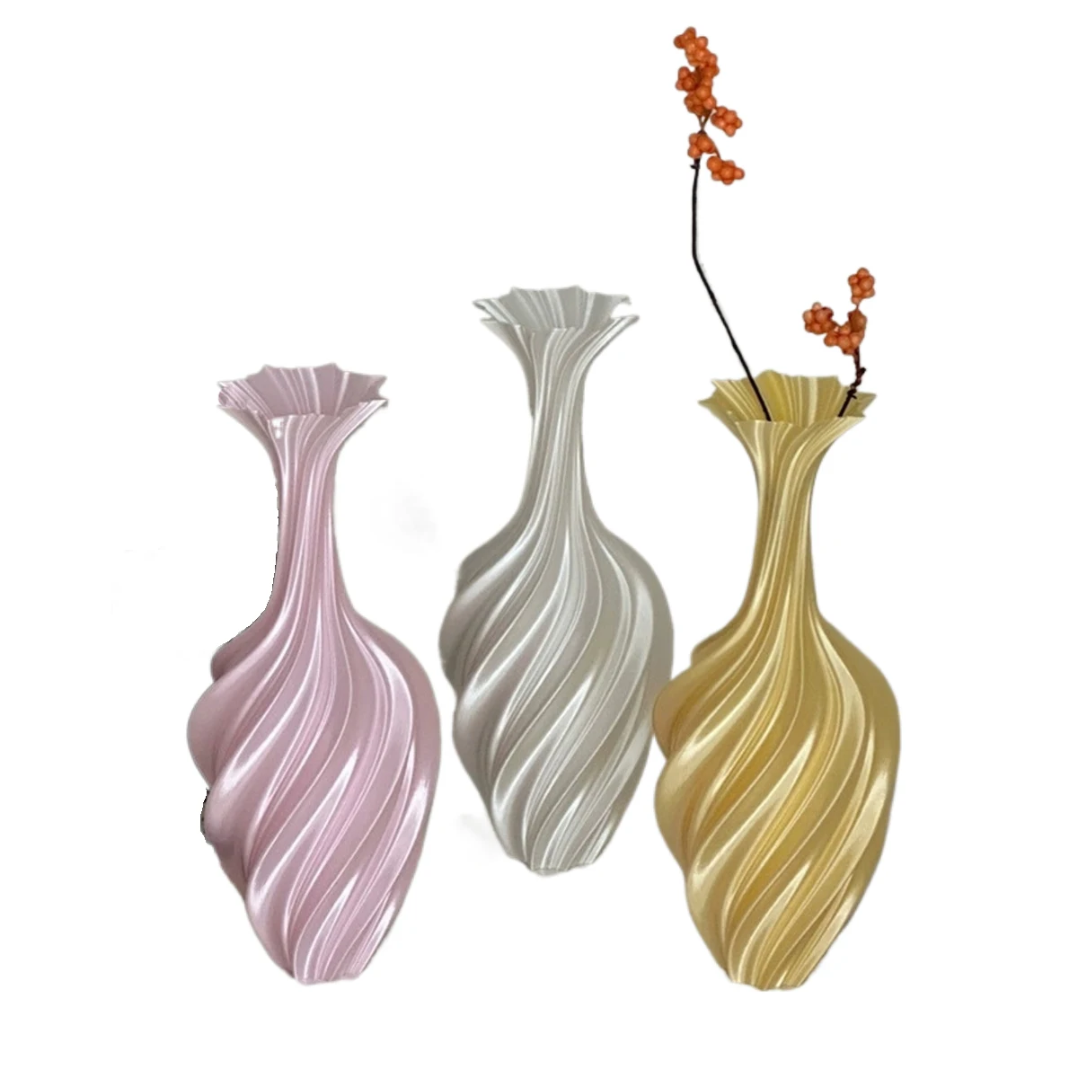 1 vase en plastique abstrait pour la maison, le salon, le bureau, l'arrangement floral, la décoration artisanale, centre de table de mariage