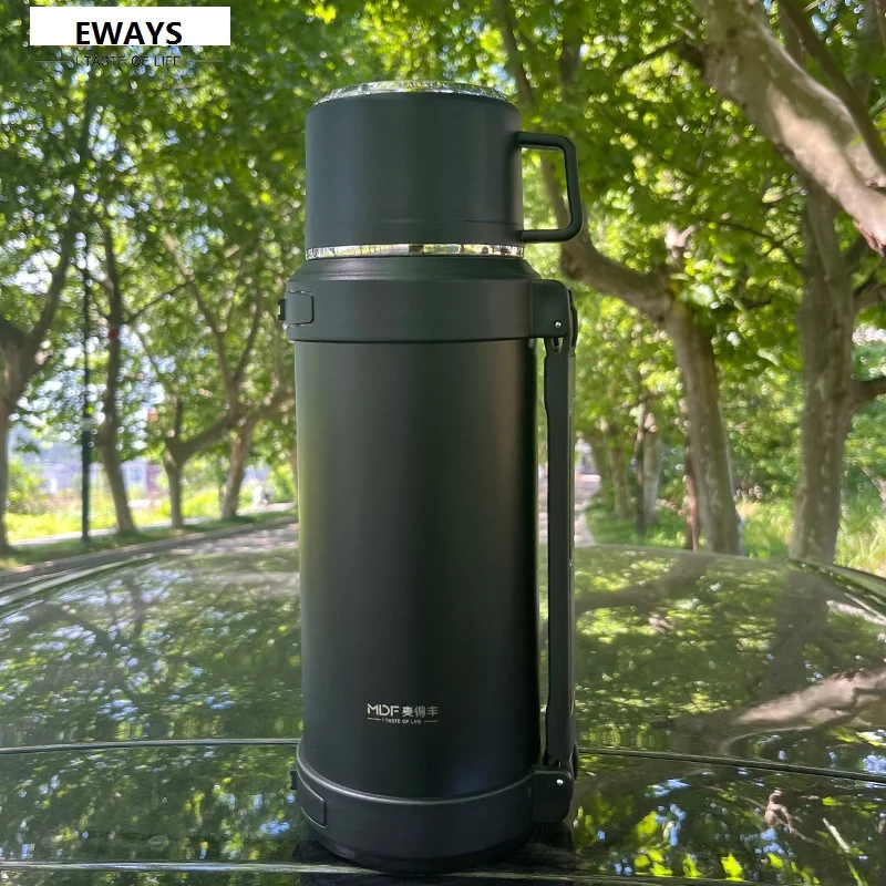 2000ml 304 Large Capacity Stainless Steel Thermos Portable Vacuum Flask Insulated Tumbler Thermo Bottle