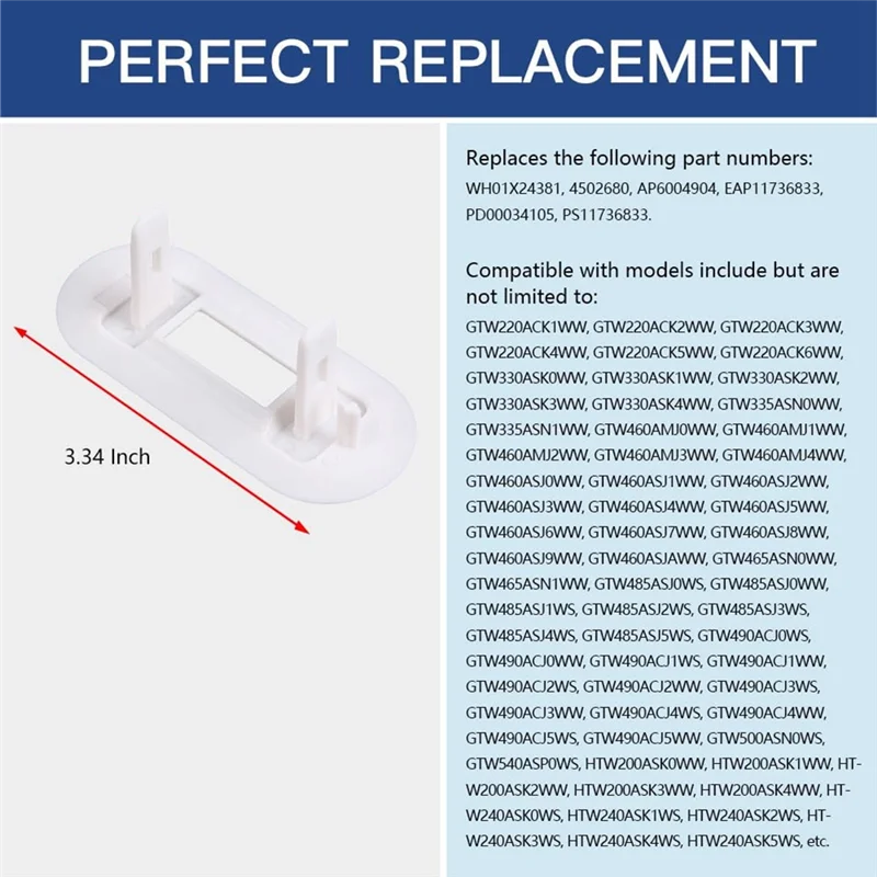 

AA14 New 1Pcs WH01X24381 4502680 Washer Lid Lock Bezel, Replacement Part Fit For GE And Hotpoint Top Load Washing Machine Parts
