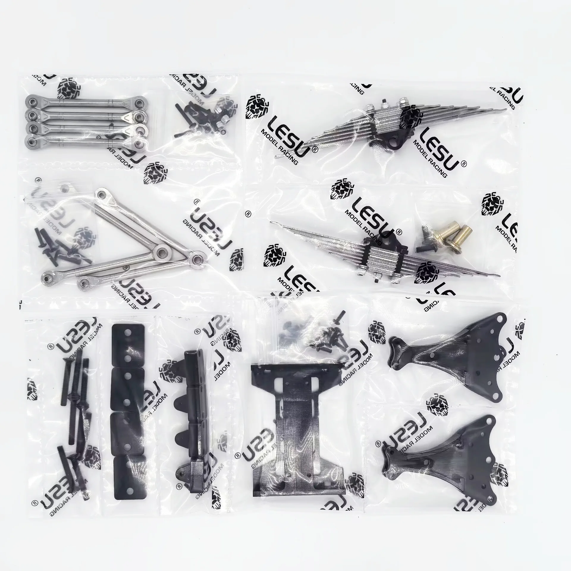 Lesu Model Updated Suspension Kit Pneumatic Spare Parts For 1/14 Rc Tamiya Man Hydraulic Tractors Trailers Remote Trucks Rc Cars