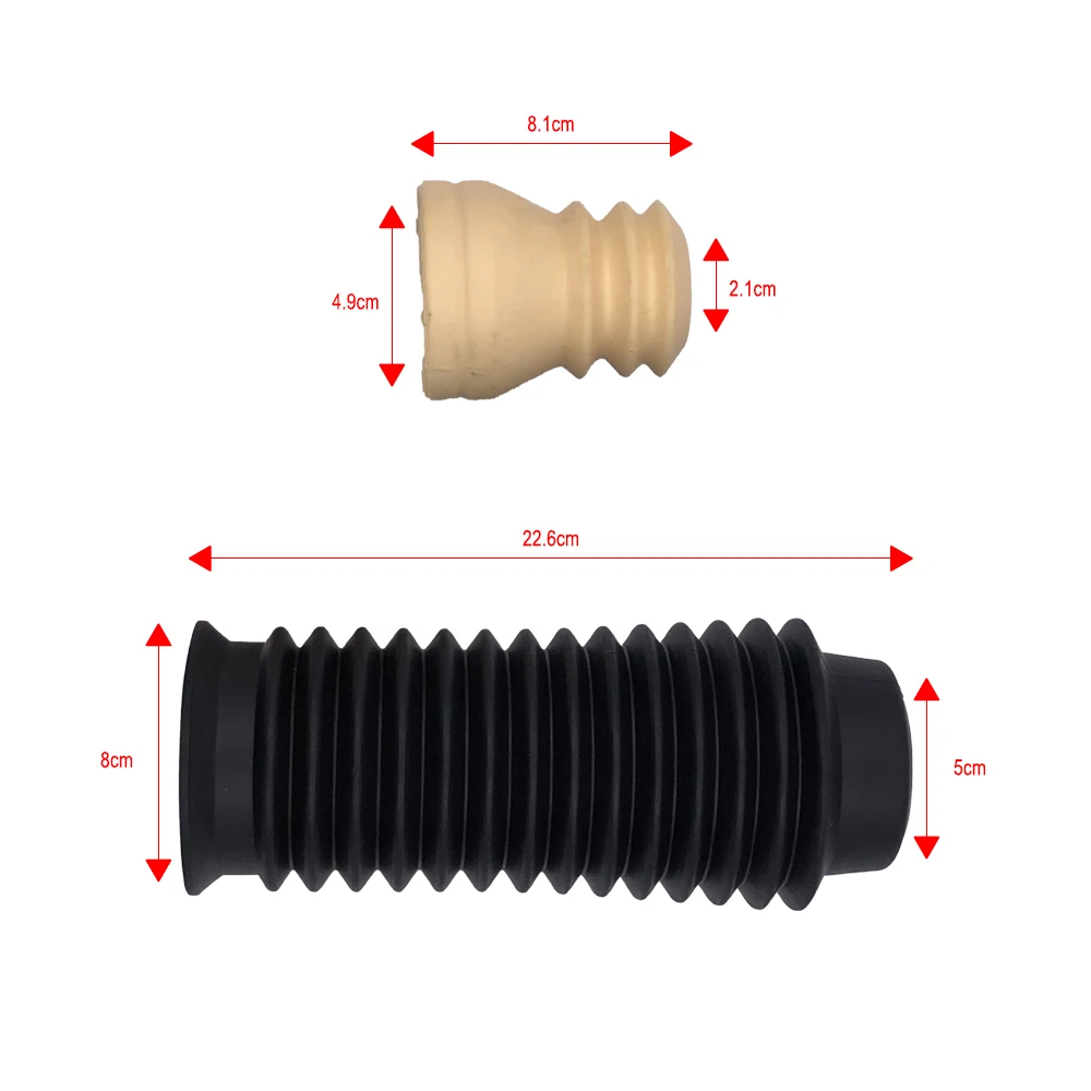 Dust Cover Kit For Ford Edge U387 3.5L 3.7L 2.0T 2011-2015 Lincoln MKX Front Shock Strut Boot Bellow & Strut Buffer Bushing