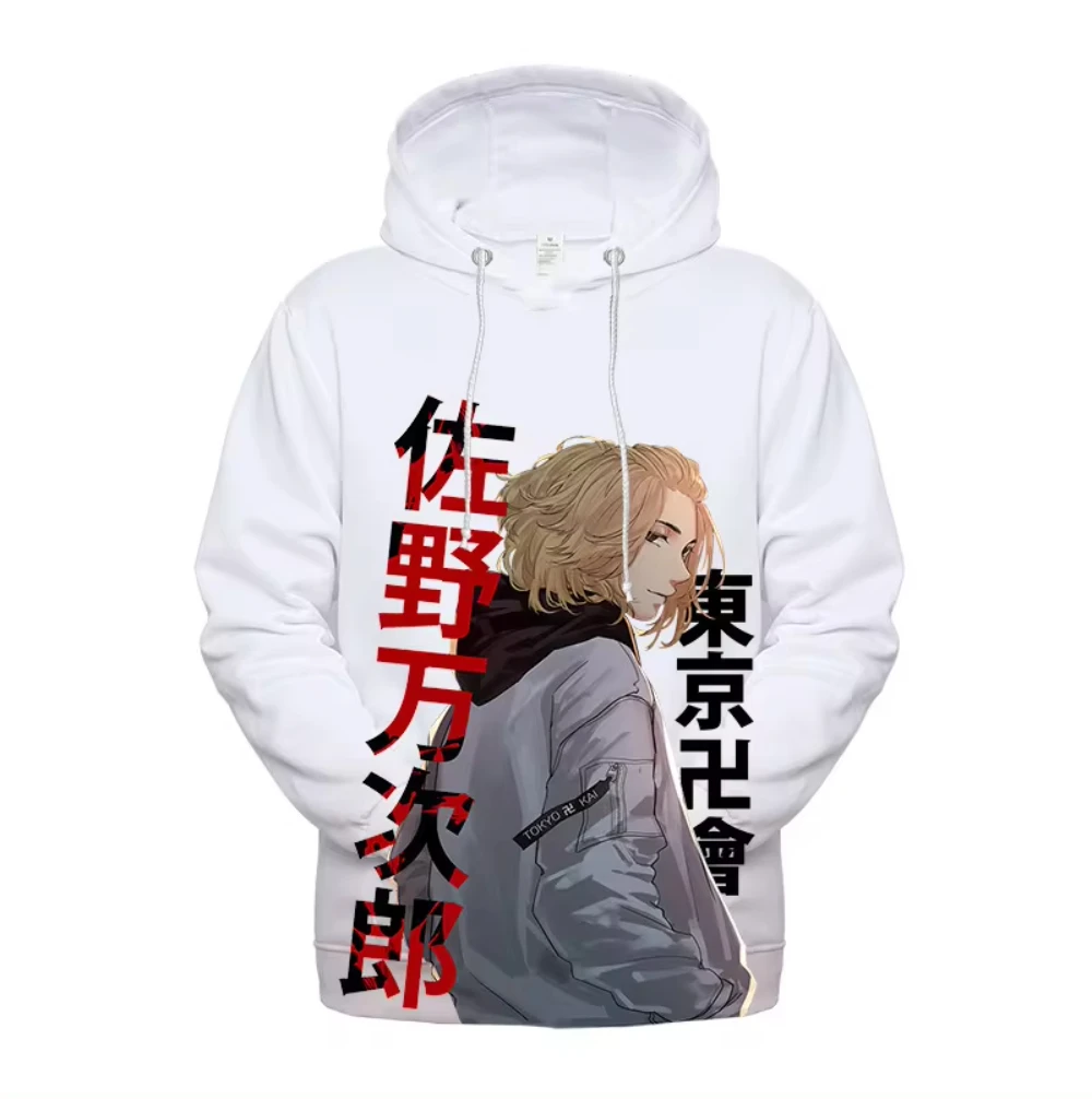 Anime Tokyo Revengers 3D Printed Men\'s Hoodie Harajuku Long Sleeves Oversized Outdoor Pullover Sweatshirt Kids Unisex Clothing