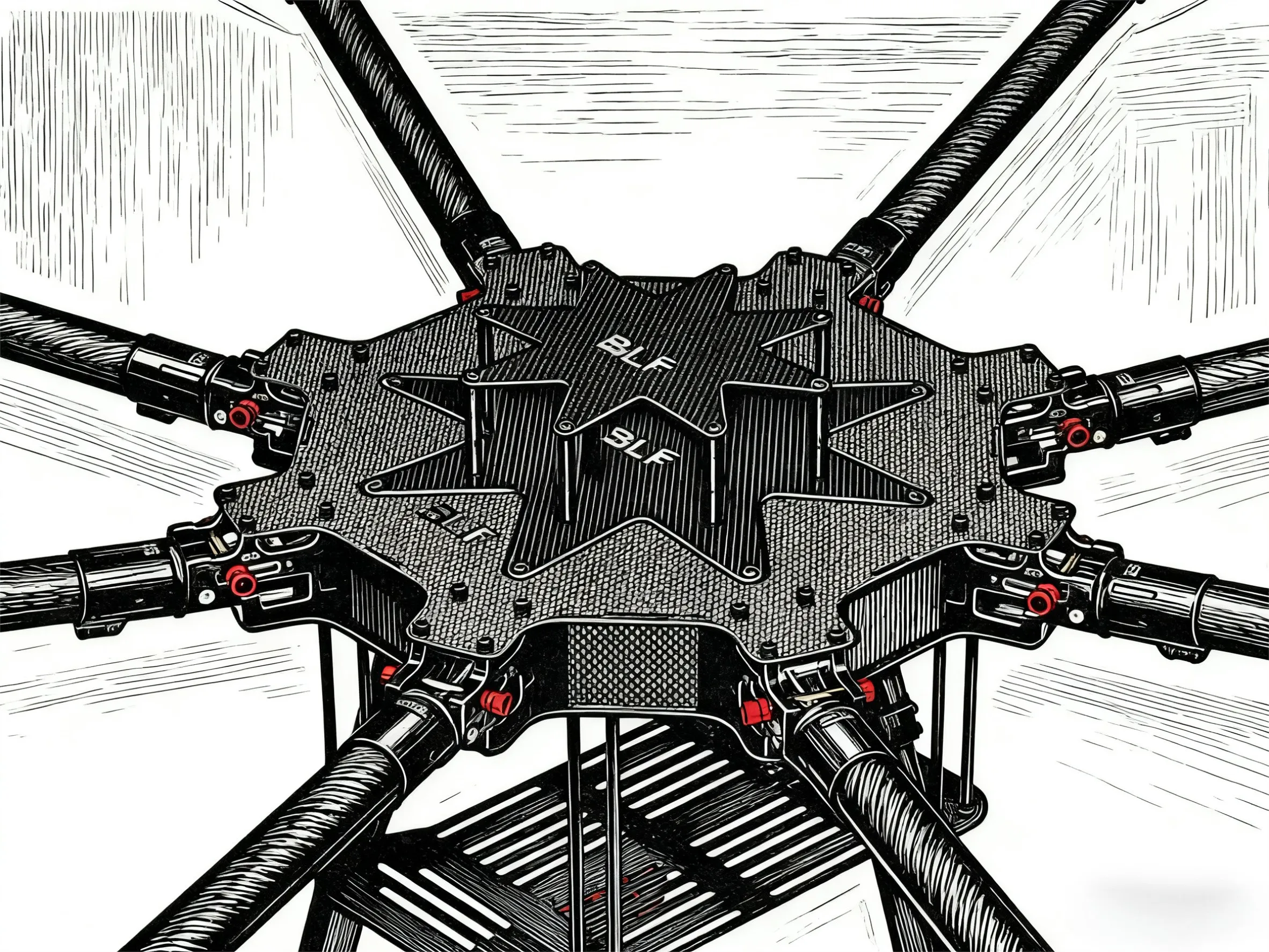 

AN LX1100 Full Carbon Fiber 1100mm Octa-Rotor Frame PX4 Pixhawk PRO Double M9N Flight Control BLHELI 40A ESC Set D4114 Motor