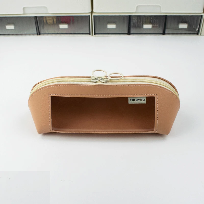 

Цветная сумка на молнии Morandi, прозрачные сумки-карандаши, кавайный пенал, милый большой вместительный пенал, школьные принадлежности