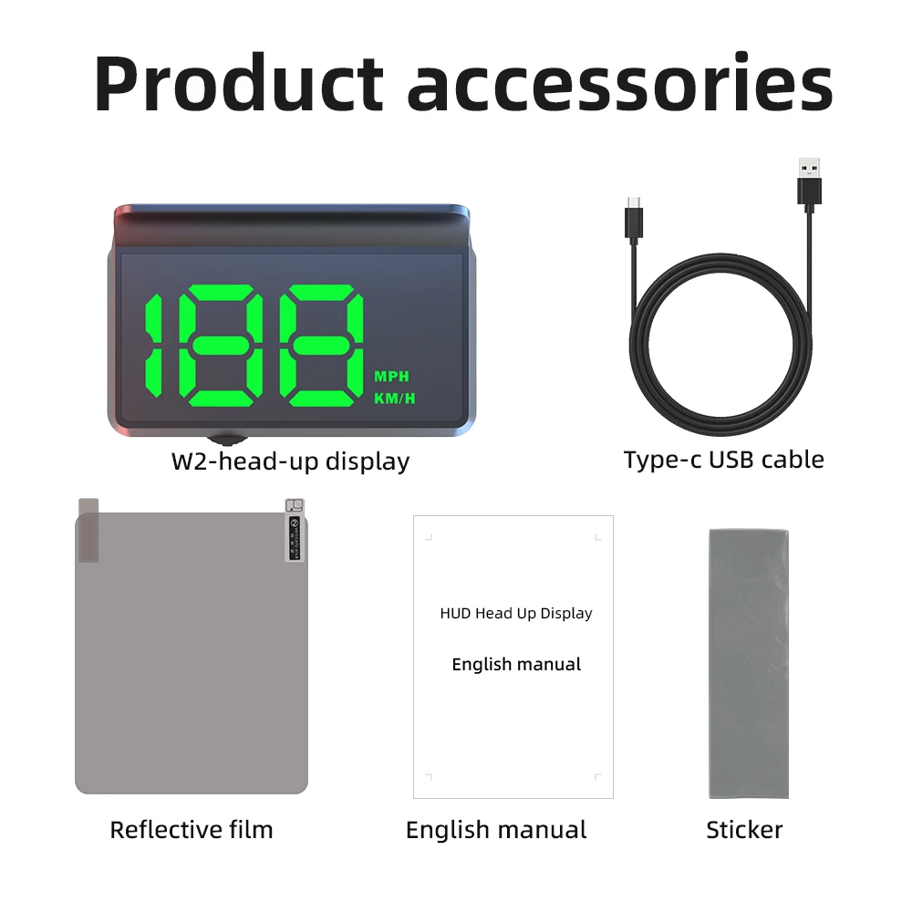 عداد سرعة السيارة HUD GPS رئيس يصل العرض الرقمي سرعة متر الزجاج الأمامي العارض للمركبات شاحنة اكسسوارات إلكترونيات السيارات