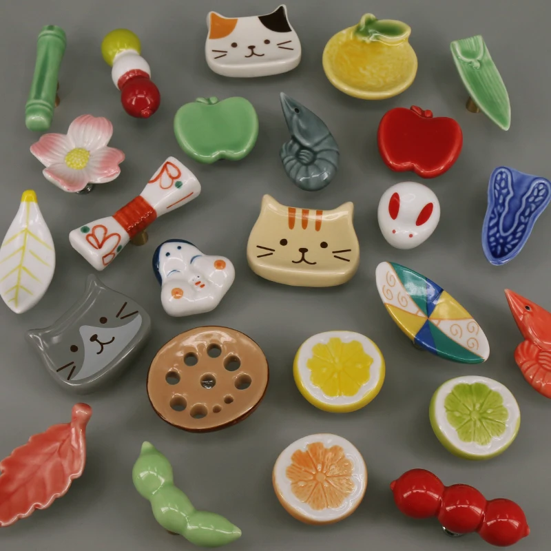 Piękne, ręcznie robione ceramiczne gałki do szafek Toaletka Komoda Szuflada Pull Dekoracyjne meble kuchenne Uchwyty do drzwi