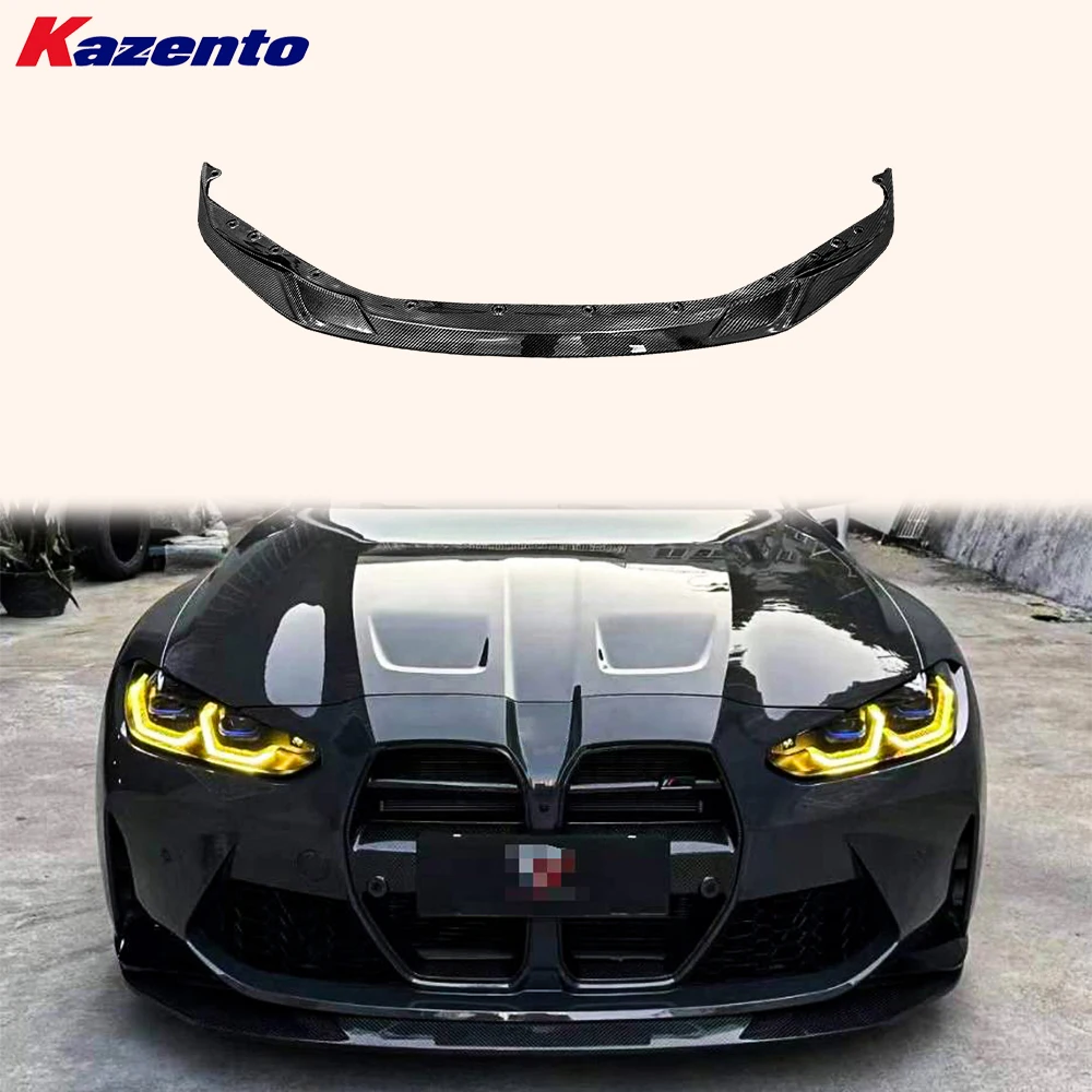 

For BMW M3 G80 G81 M4 G82 G83 2020-2024 Carbon Fiber R44 Style Front Bumper Lip