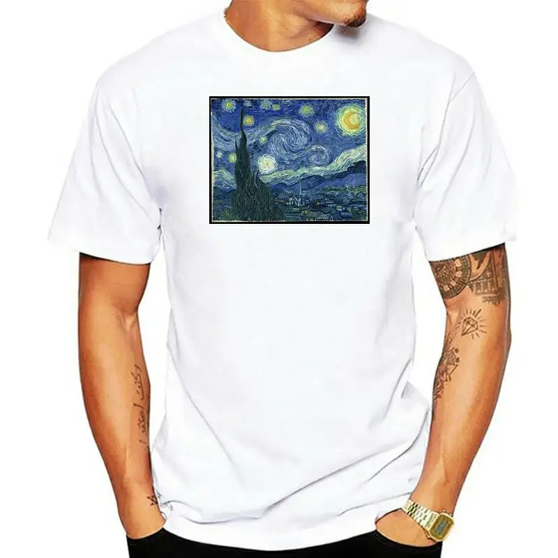 Cowboy Bebop X Van Gogh pesce spada In una notte stellata nero 2020 nuova grafica popolare regalo classico manica corta maglietta di alta qualità