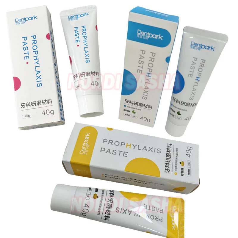 

40g/Tube Dental Prophylaxis Paste Fine Melon /Standard Grit Mint Flavor Dental Grinding and Polishing Fluorinated/Fluorine-free