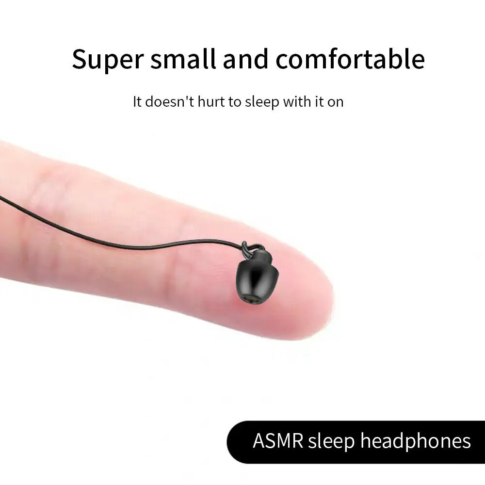 Anti-noise In-ear Headphones Ultra-soft Silicone Earbuds Sleeping Headset 3.5mm Wired Noise Reduction Earphone for ASMR Sleep