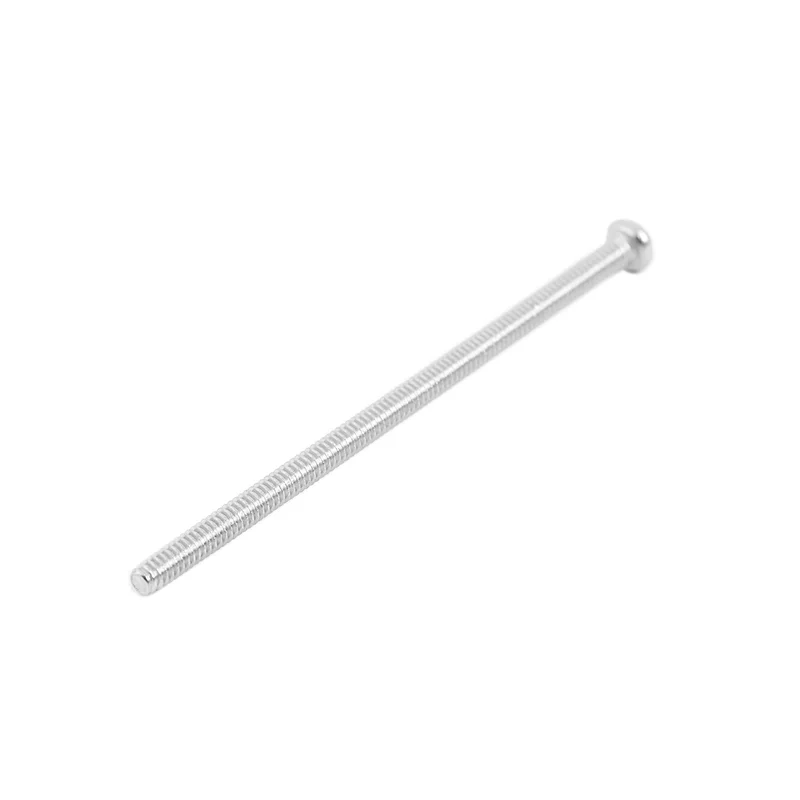 ABXF-240 X Silver Tone M2 X 40Mm 304 Stainless Steel Round Head Screws Bolt