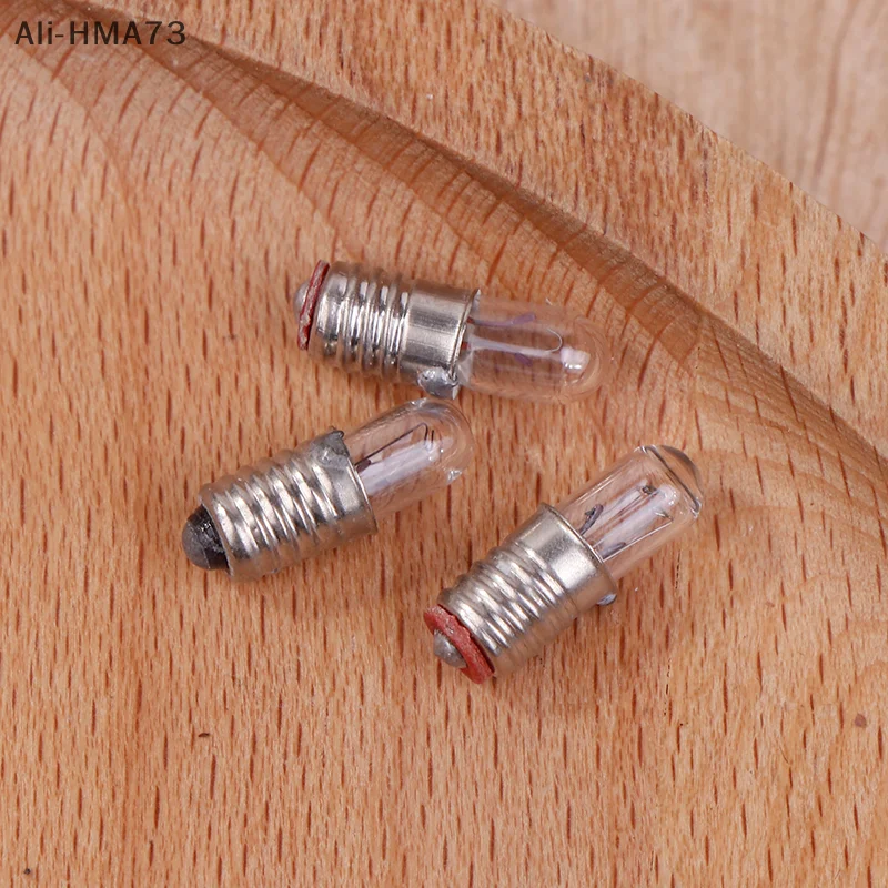 HMA73-10Pcs/Lot MINI ไฟแสดงสถานะหลอดไฟ E5 สกรูปาก Miniature โคมไฟหลอดไฟ 6.3V 12V 24V 0.1A ขนาดเล็กหลอดไฟสัญญาณลูกปัด