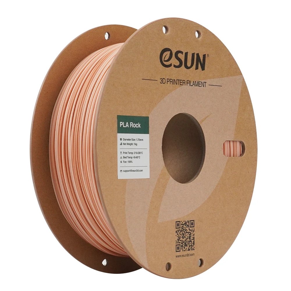 ESUN PLA-Rock 3D-printerfilament 1KG Dubbele Kleur Rock-serie Cirkelvormige Mat Afwerking voor Bambu Lab - Universeel 3D-printmateriaal