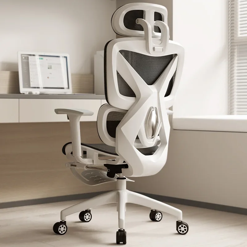 Silla de oficina ergonómica con respaldo de malla y altura de asiento ajustable para comodidad durante todo el día