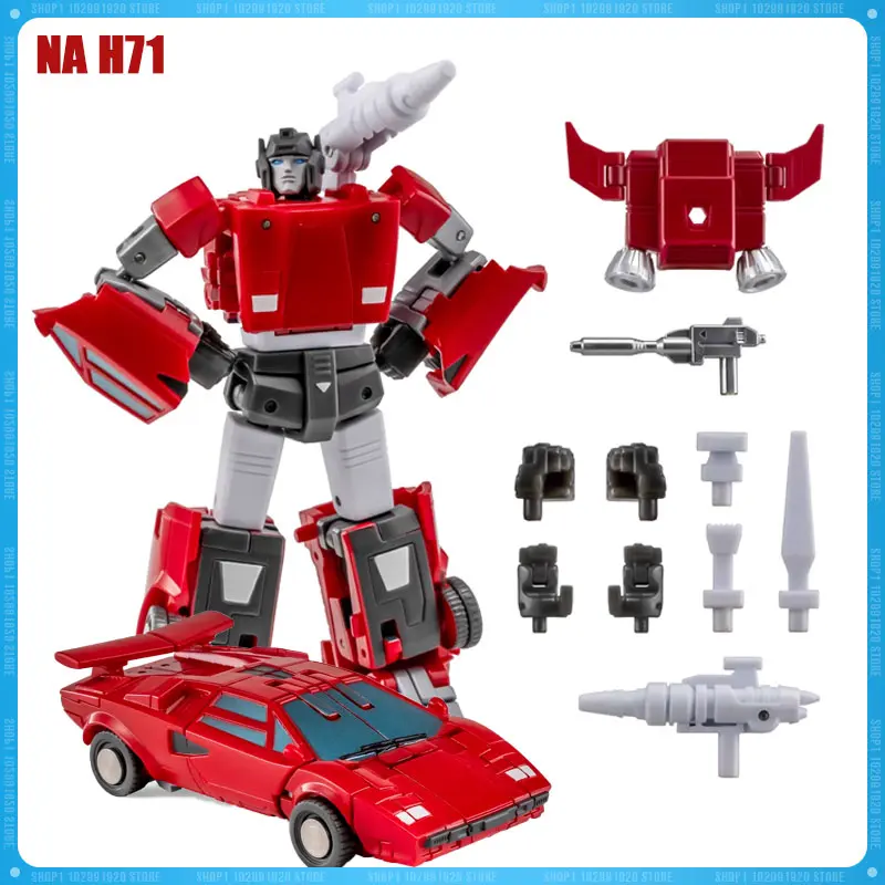 

New Transformation Newage NA H71 Sideswipe G1 Primary Colour DICK Small Scale Action Figure Model Statue Collection Toys Gift