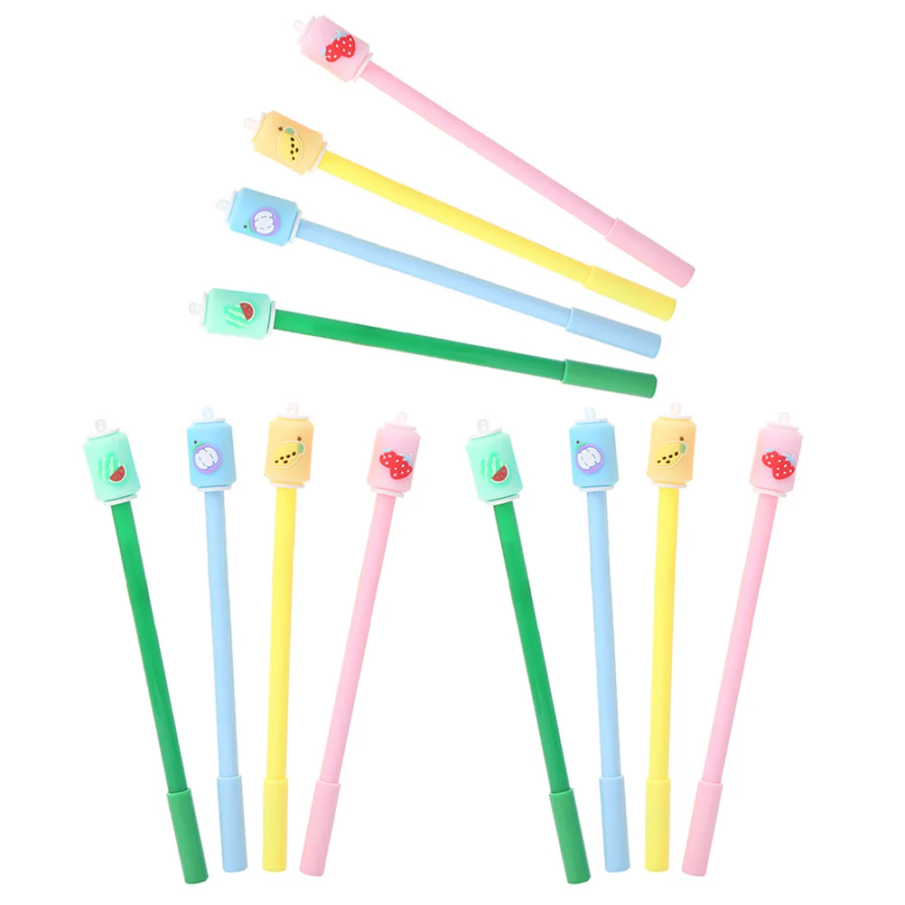 

12 Pcs Pens Writing Pens Plastic Comfort Grip Black Ink Refillable Office School Supplies Kids Writing Gifts