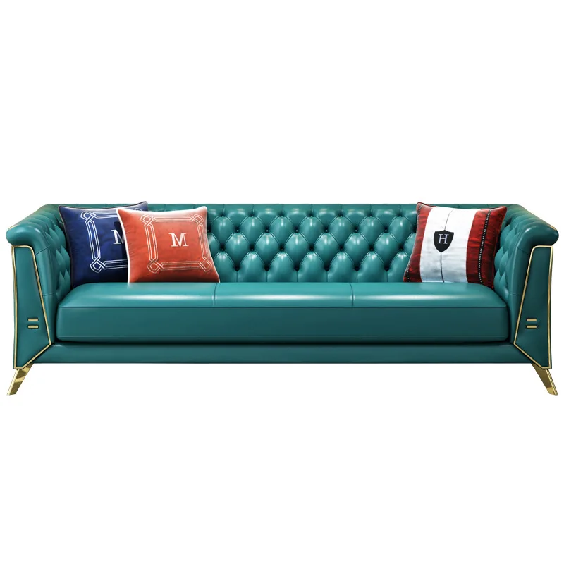 

@#Cheap 1+2+3 Seaters Chesterfield Modern Velvet Button Tufted Upholstered Sectional Genuine Leather Living Room Sofas