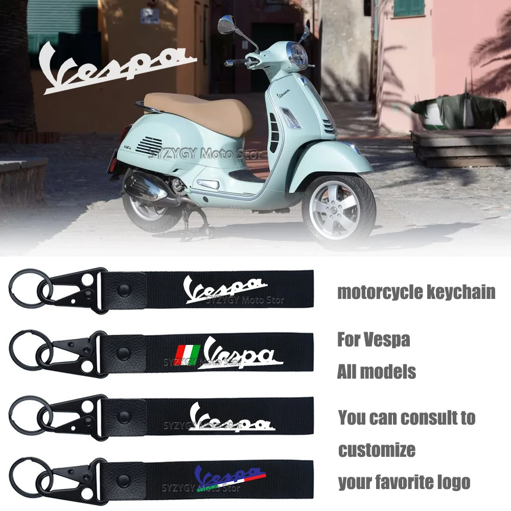 For Vespa VESPA Motorcycle keychain metal keychain Customized lanyard for motorcycle keys key hawk beak