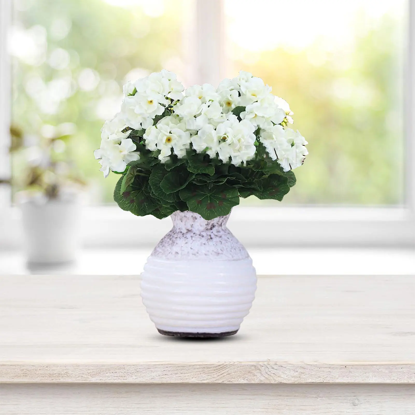 2 pezzi simulazione Begonia fiore geranio fiore di seta fiore finto matrimonio casa soggiorno decorazione