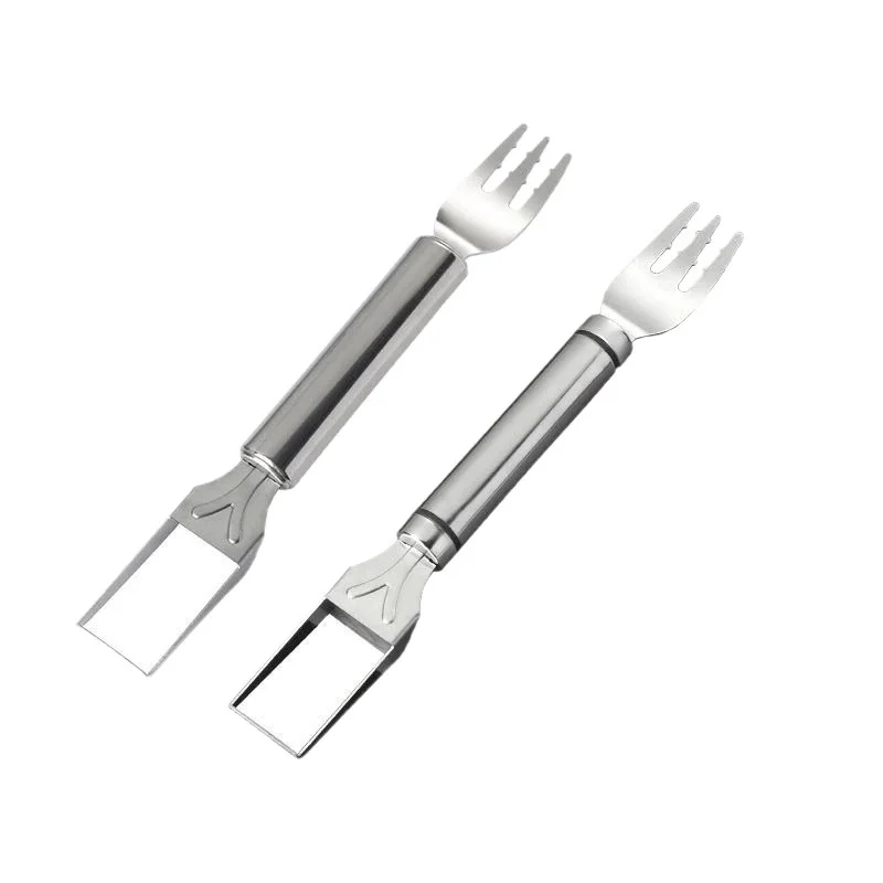 

Stainless Steel Watermelon Cutting Tool Functional Watermelon Fork Slicer Slicing Tool for Melons Fruit Fork Kitchen Gadgets
