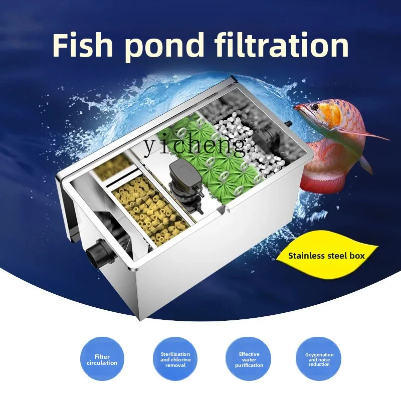 

ZC fish pond filter Koi pond outdoor box large external pool water circulation purification system