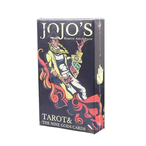 Cartas de Tarot JoJo Bizarre Adventure de 10,3x6cm, 84 Uds., baraja de adivinación de 4x2,3 pulgadas, tablero de oráculo, juegos de mesa para fiesta