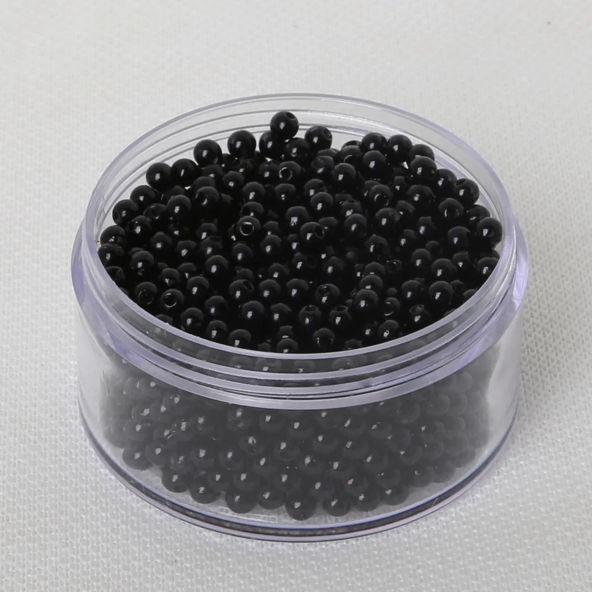 Wholesale 4mm 29g(1000pcs) Black Round Imitation Pearl Plastic Acrylic Beads for DIY women Jewelry Bead Bracelet Necklace Crafts