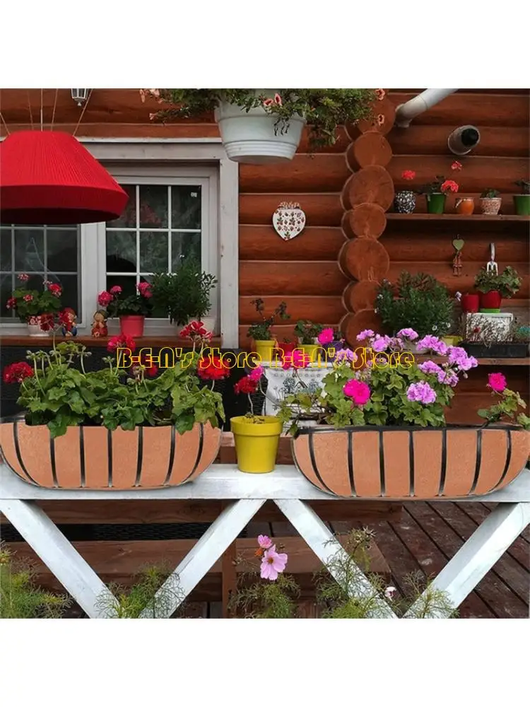 Y1AD 3Pack Felt Trough Liners Basket Insert Gardening Essential Promotes Plant Growth