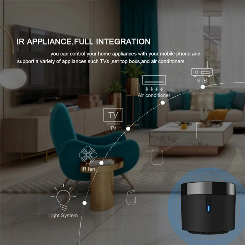 DTB7 2X for Broadlink Rm4 Mini Smart Remote Control Infrared Universal IR Audio Video Smart Home for Google Home Alexa