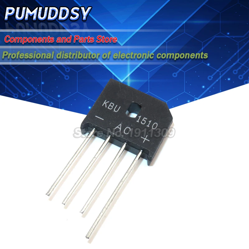 5PCS KBU1010 KBU-1010 KBU1510 KBU808 KBU-808 KBU810 KBU-810 10A 1000V diode bridge rectifier KBU-1510