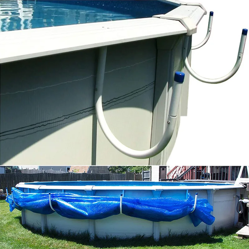 Solar Cover Reel Anchor Brackets Wall Ground Mount Swimming Pool Hook Fastener