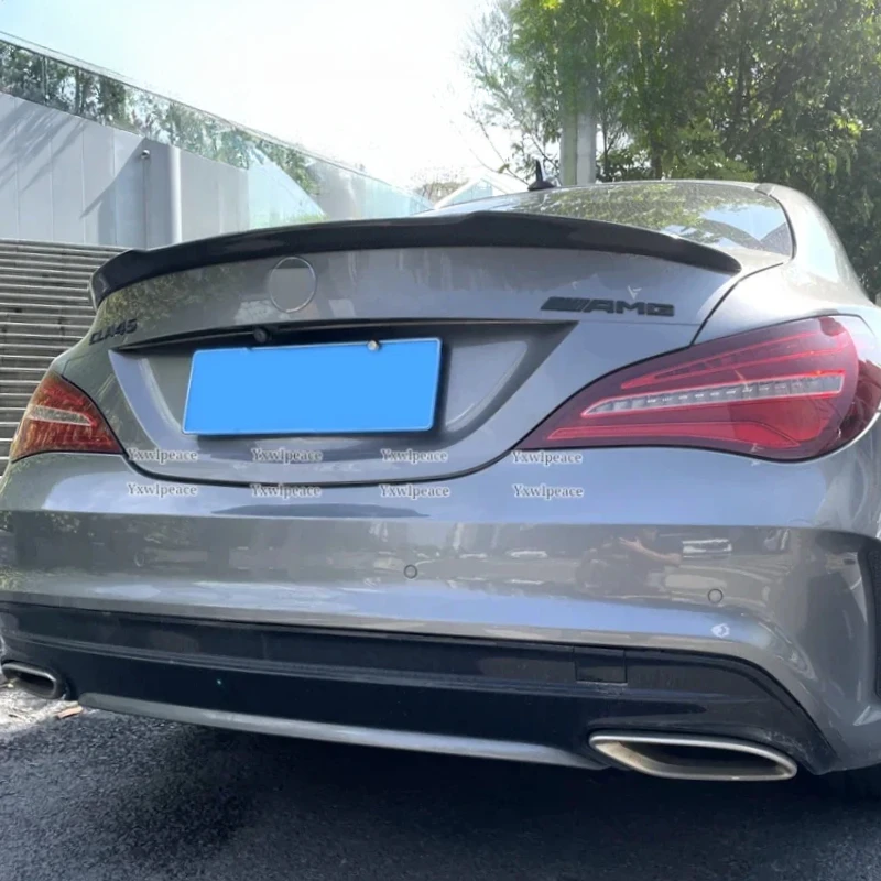 

FD Style For Benz CLA Spoiler CLA45 W117 C117 CLA 200 250 260 AMG 2013-2017 Real Carbon Fiber Rear Trunk Lip Spoiler Car Styling