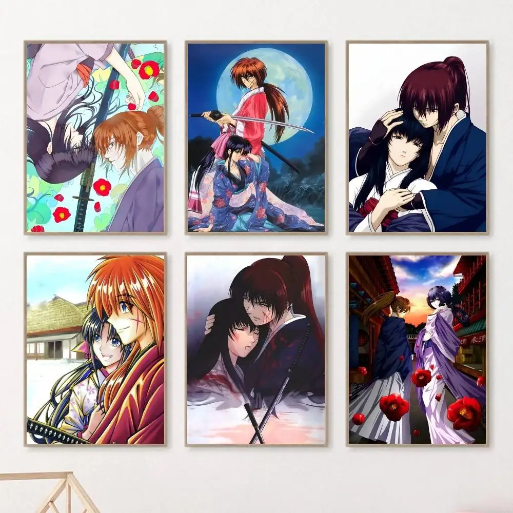 Classic Anime R-Rurouni Kenshin Trust  Betrayal Manga Posters HD Print Vintage Wall Art Decor for Home Study Room