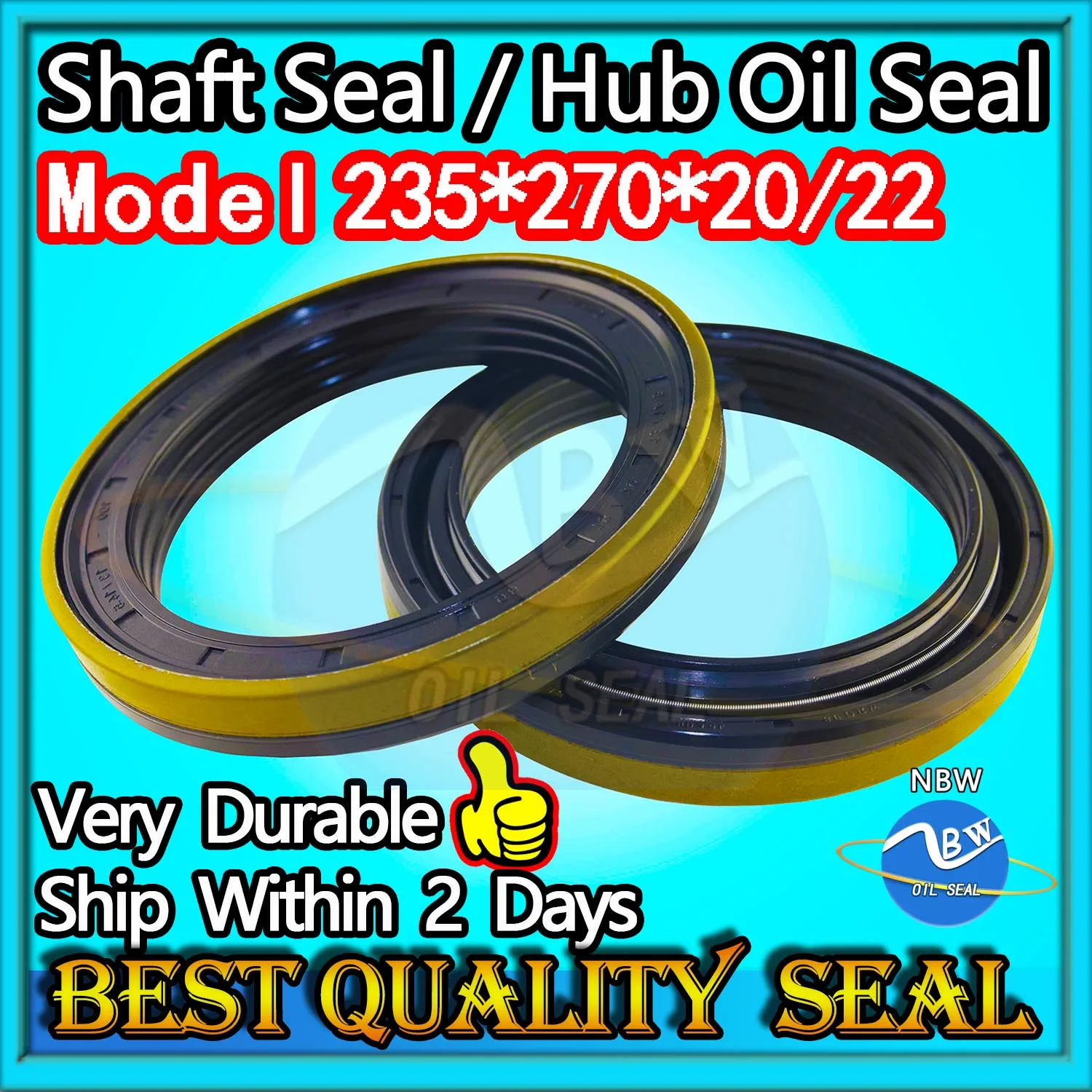 

Hub Oil Seal 235*270*20/22 For Tractor Cat Shaft Cassette Sealing Combined 235X270X20/22 12019336B 215291600 12019336 NBR Parts