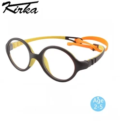 Kirka Optical Glasses Frame Kids TR90 Flexible Eyeglasses Frame Brand 2-5 Children Myopia Eye Glasses Frames Girl Boy Glasses