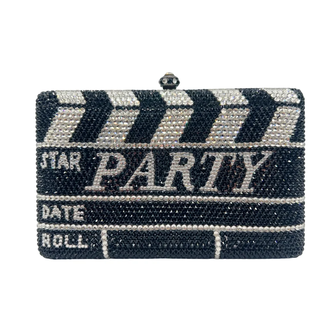 Film Slate Clutch, Movie Director Theme Evening Bag for Women. OEM Custom Novelty Purse, Low MOQ Wholesale from Factory Direct