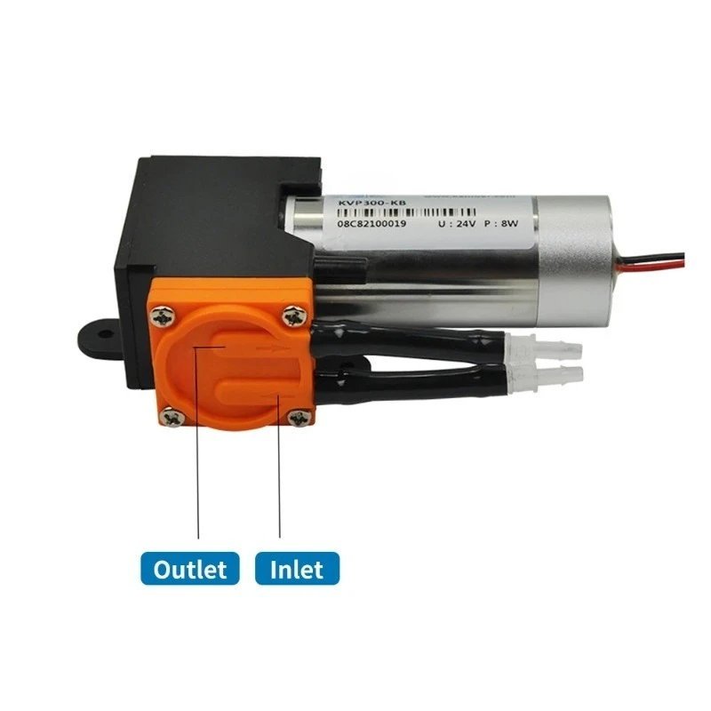 6L/min KVP300 Mini Diaphragm Vacuum Pump 12V 24V DC Motor Negative Pressure 0.05Mpa Suction Pump for Gas Analysis