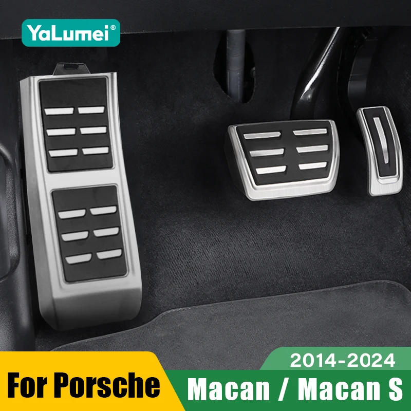 Für Porsche Macan/Macan S 2014-2018 2019 2020 2021 2022 2023 2024 Auto Gaspedal Bremse Fußstütze Pedale Abdeckung Zubehör