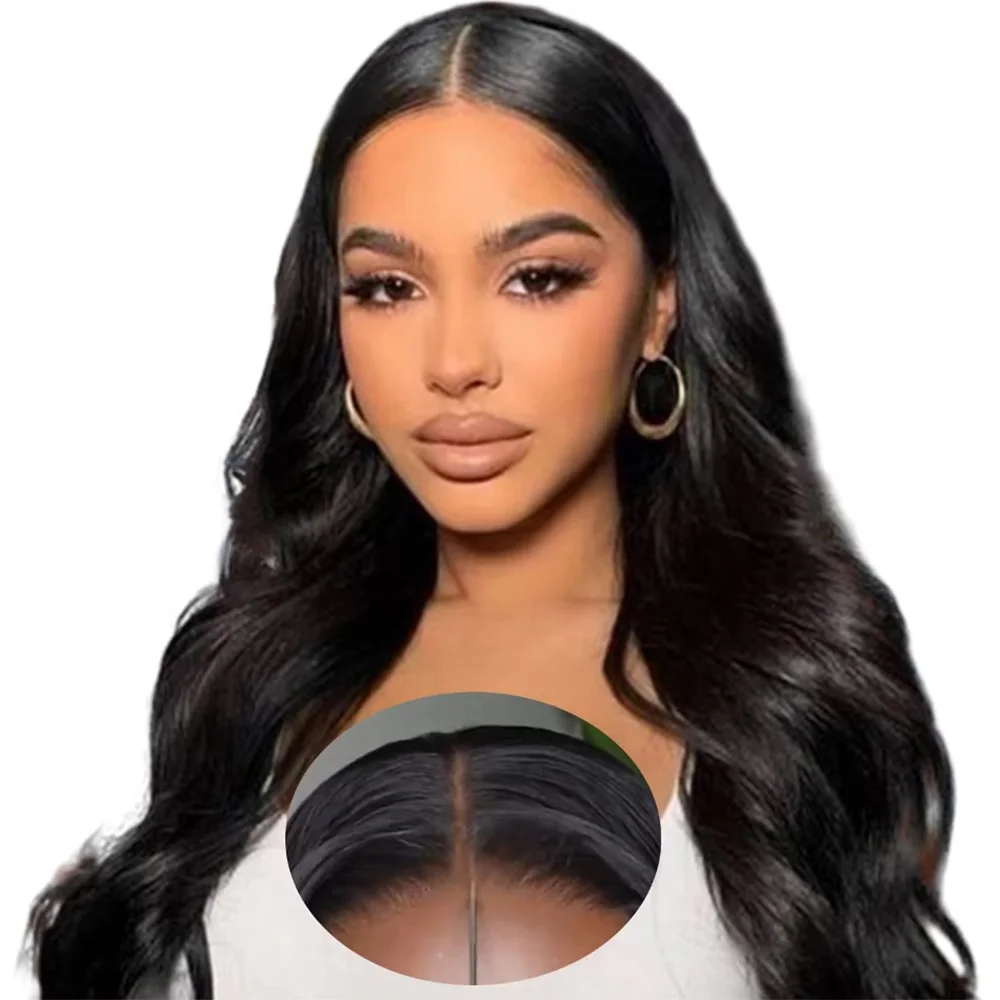 

40 46 Inch 7x6 13x6 HD Transparent Lace Frontal Wig Body Wave Human Hair 13x4 Lace Front Wigs Pre Plucked 200% Density For Women