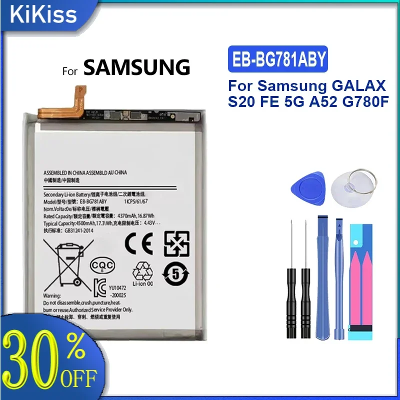 Replacement Battery EB-BG781ABY 4500Mah For Samsung GALAXY S20 FE 5G A52 G780F Portable Batteries