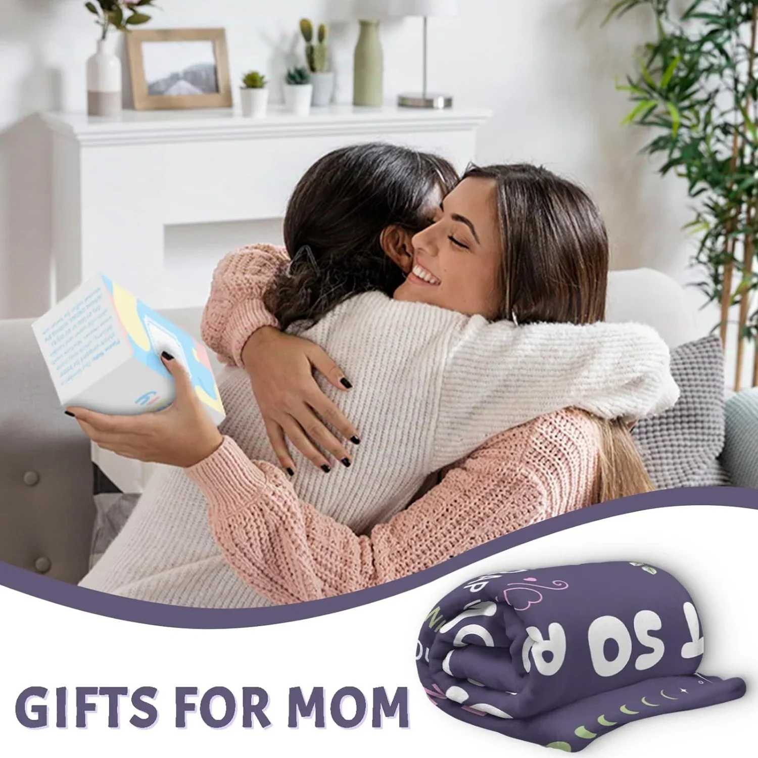 To My Mom Life Is Tough But So Are You Mom Love Hug Blanket Gift for Mother Day