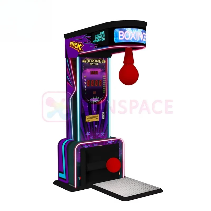 Amusement Coin Operated Sport Arcade Punch and Kick 2 Electronic Boxing Music Game Machine