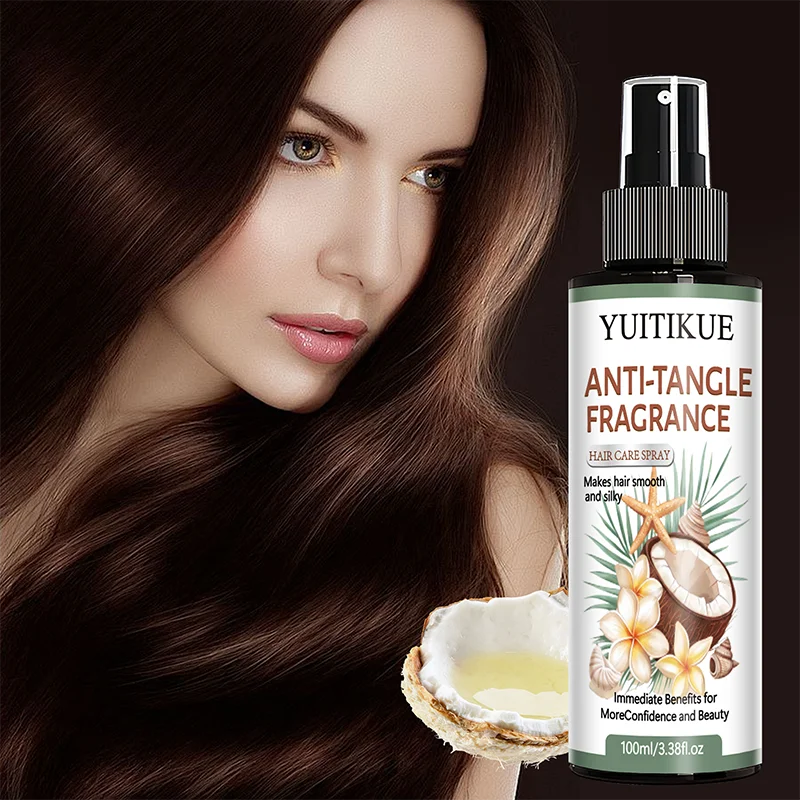 YUITIKUE Coconut Argan Oil Hair Care Spray - Detangle, Moisturize & Add Shine to All Hair Types