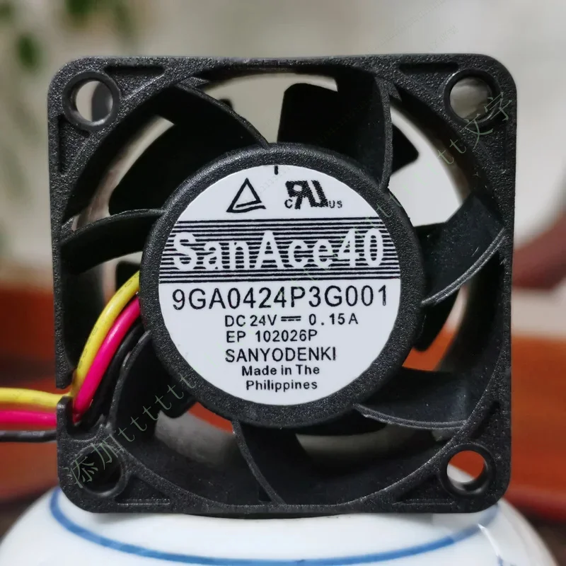

W ДЛЯ Sanyo Denki 9GA0424P3G001 DC 24 В 0,15 А 40x40x28 мм 3-проводной охлаждающий вентилятор для сервера